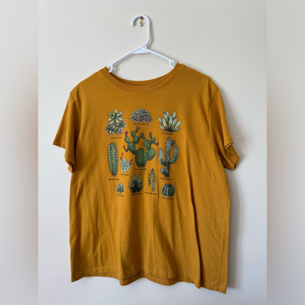Gold Succulent Names Tee from Target